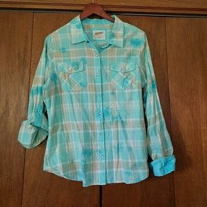 Plaid cotton shirt